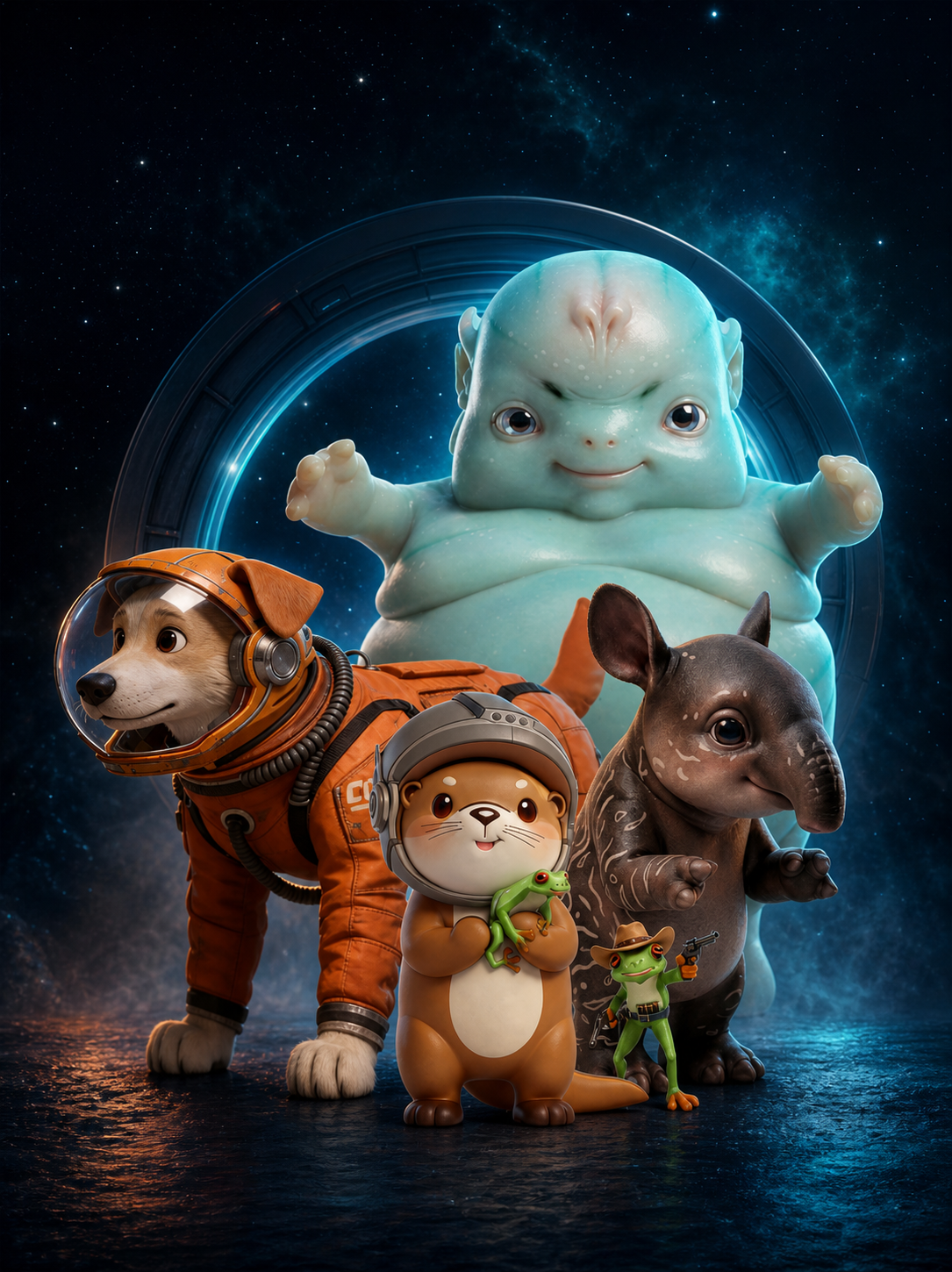 塔塔与探险伙伴们的星际群像